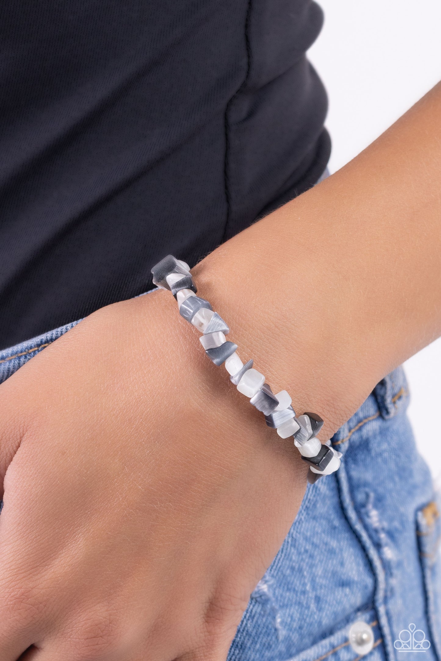 Chiseled Cameo - Silver Bracelet