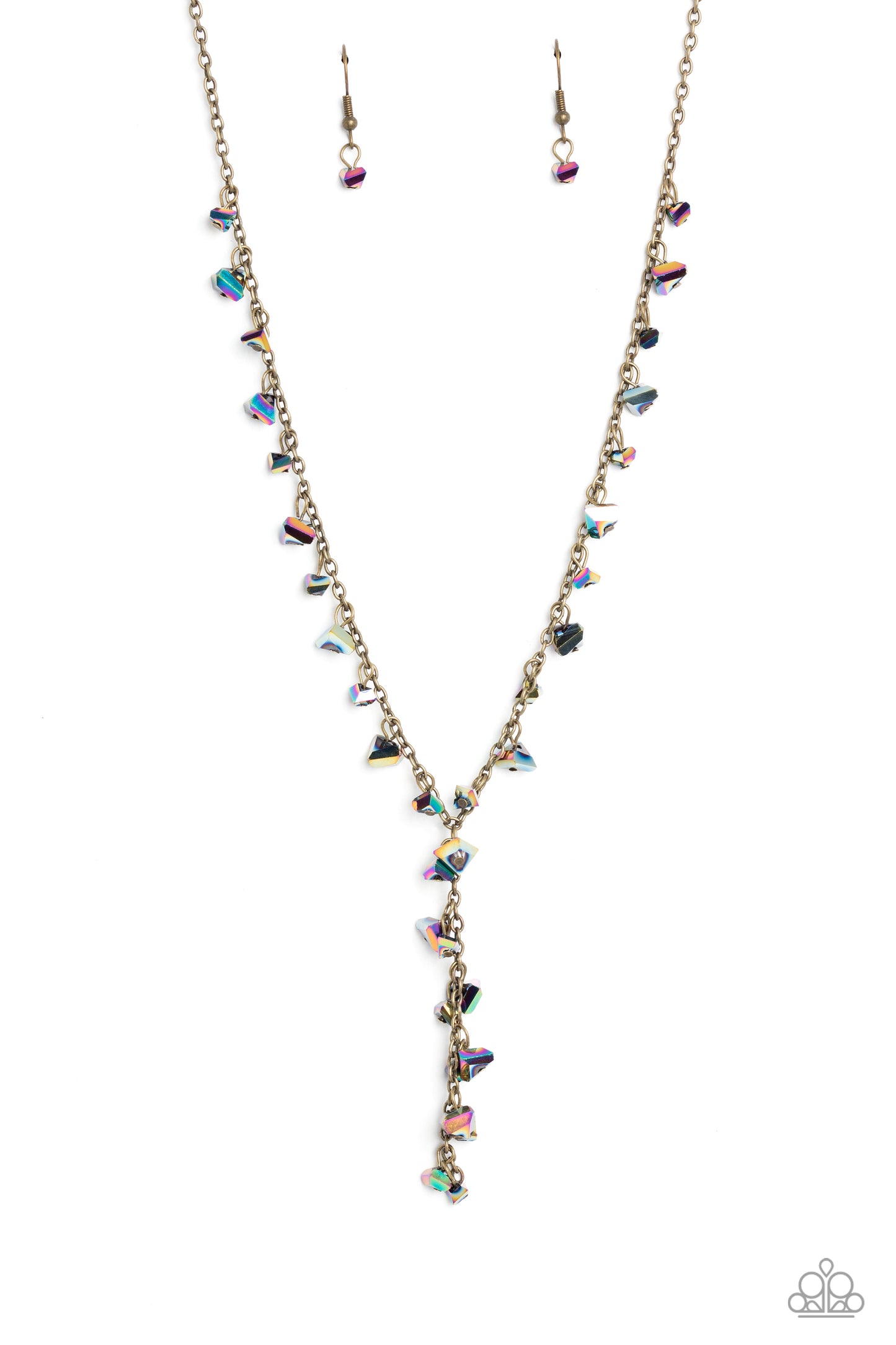 Chiseled Catwalk - Brass Necklace