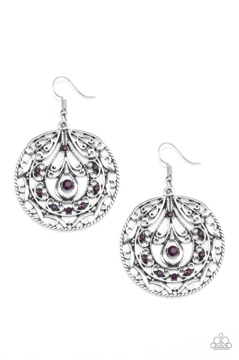 Choose To Sparkle - Purple Earring