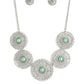 Chrysanthemum Craze - Green Necklace