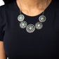 Chrysanthemum Craze - Green Necklace
