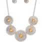 Chrysanthemum Craze - Orange Necklace