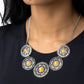 Chrysanthemum Craze - Orange Necklace