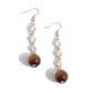 Classy Cadence - Brown Earring