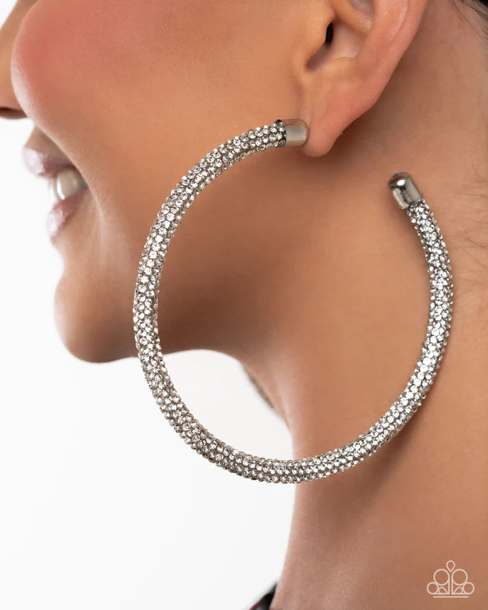 Classy Condition - White Earring