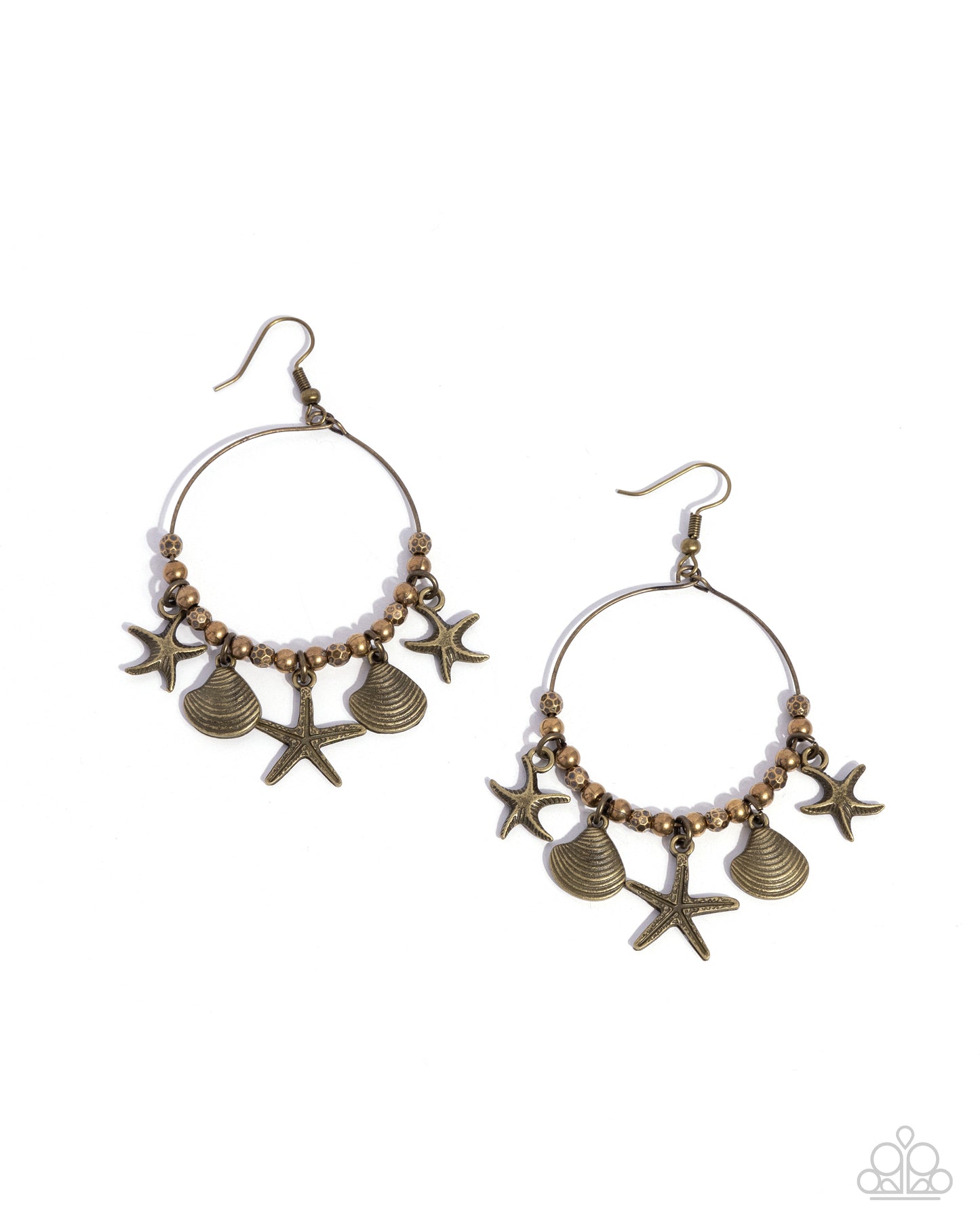 Coastal Conversation - Brass Earring