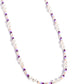 Colorblock Charm - Purple Necklace