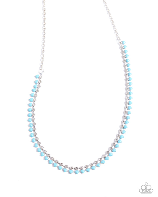 Colored Cadence - Blue Necklace