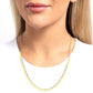 Colored Cadence - Yellow Necklace