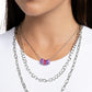 Colorful Cadet - Purple Necklace