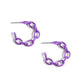 Colorful Cameo - Purple Earring