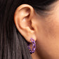 Colorful Cameo - Purple Earring
