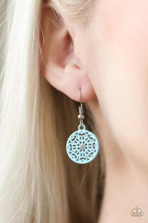 Colorfully Capricious - Blue Earring