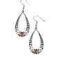 Colorfully Charismatic - Brown Earring