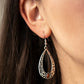 Colorfully Charismatic - Brown Earring