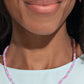 Colorfully GLASSY - Pink Necklace