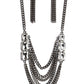 Come CHAIN or Shine - Black Necklace