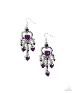 Compassionate Chandelier - Purple Earring
