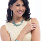 Coastal Shelf - Blue Necklace and Coastal Cay - Blue Bracelet - Complet Look