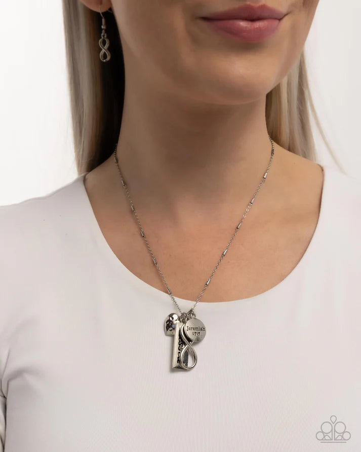 Confidence in Him - Blue Necklace