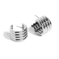 Continuous Construction - Silver Earring