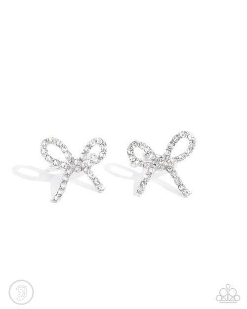 Convincing Charm - White Earring
