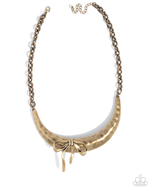 Coquette Cause - Brass Necklace