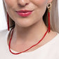Corded Champion - Red Necklace and Corded Character - Red Earring - Complete Look