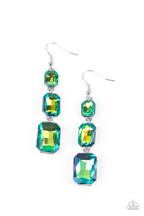 Cosmic Red Carpet - Green Earring