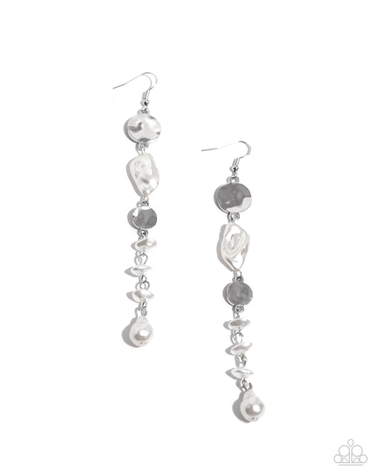 Cosmopolitan Chic - White Earring