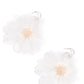 Cosmopolitan Chiffon - White Earring
