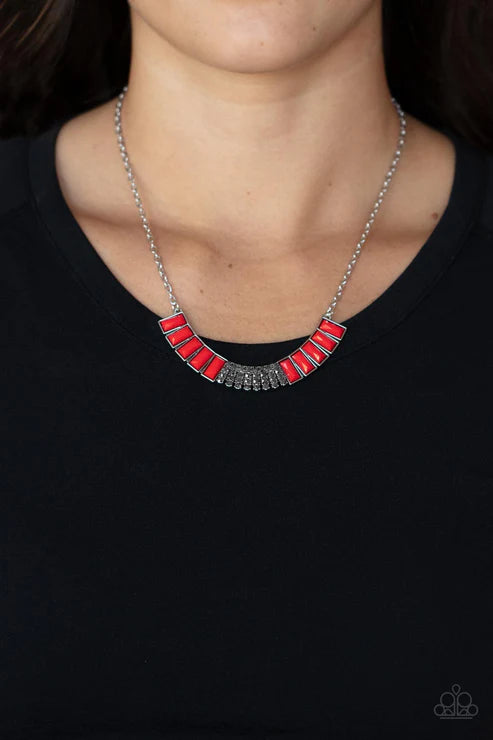 Coup de Mane - Red Necklace