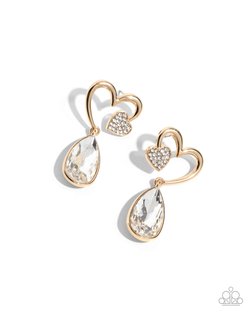 Coupling Up - Gold Earring