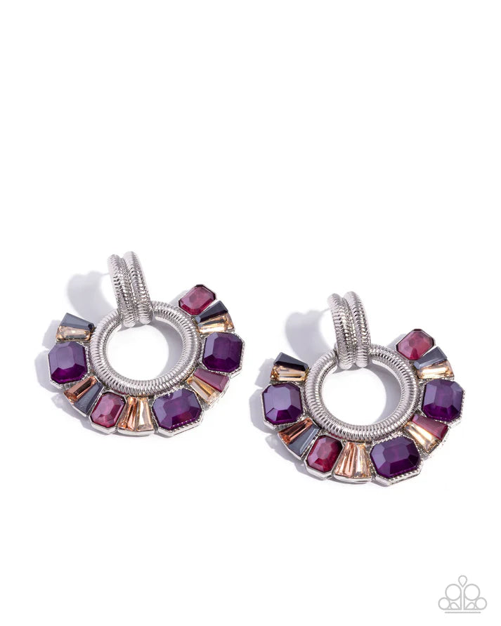 Courteous Chic - Purple Earring