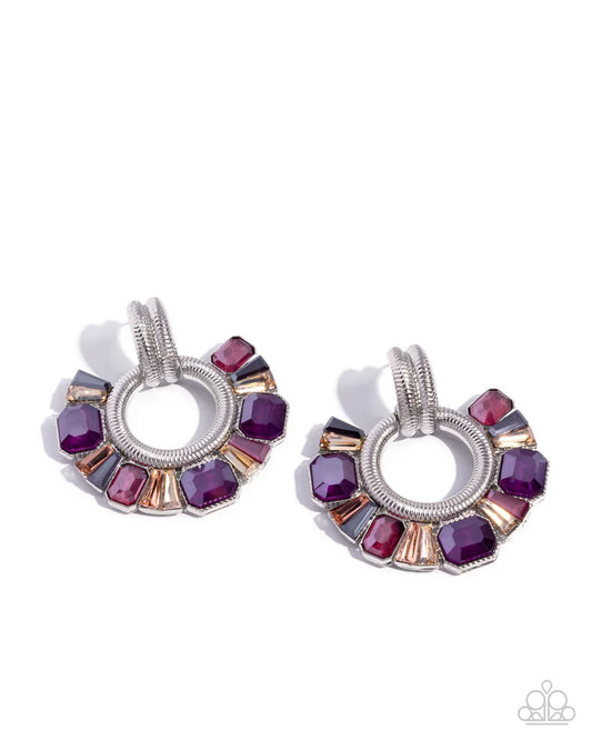 Courteous Chic - Purple Earring
