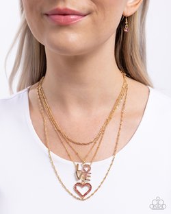 Courting Caliber - Gold Necklace