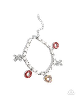 Courting Change - Bracelet and XOXO Stream - Earring - Red - Complete Look
