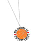 Courting Courtside - Orange Necklace