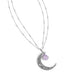 Crescent Charm - Purple Necklace and Planetary Perfection - Purple Ring - Complete Look