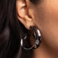 Curly Cadence - Black Earring