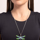DRAGONFLY to the Sky - Blue Necklace