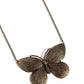 DRAWN to the Wind - Brass Necklace
