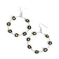 Dainty Daisies - Black Earring