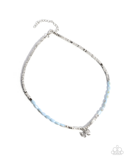 Dainty Dimension - Blue Necklace