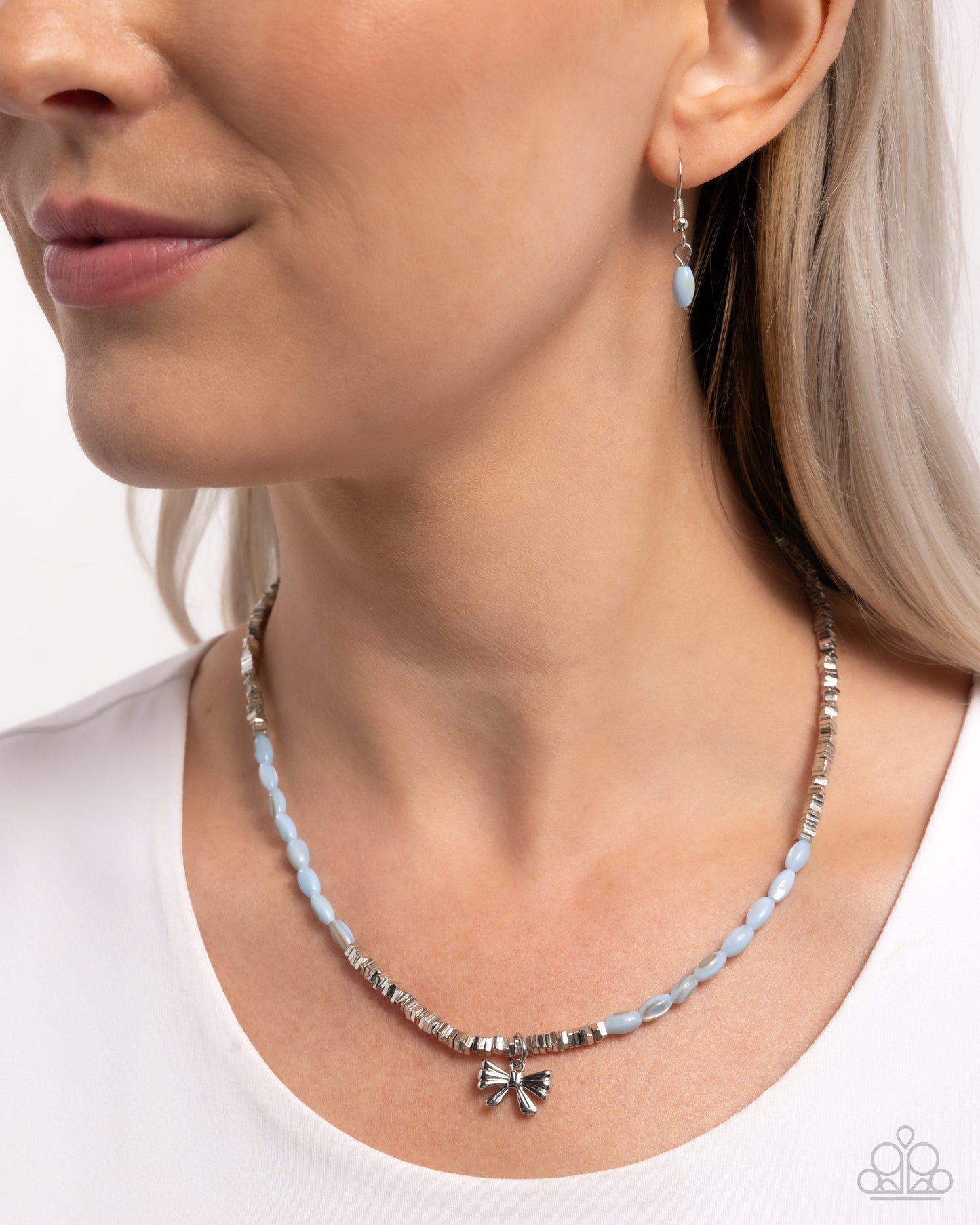Dainty Dimension - Blue Necklace