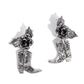 Dancing Boots - Silver Earring