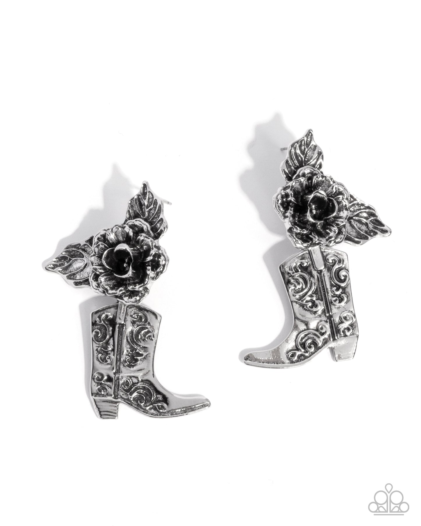 Dancing Boots - Silver Earring