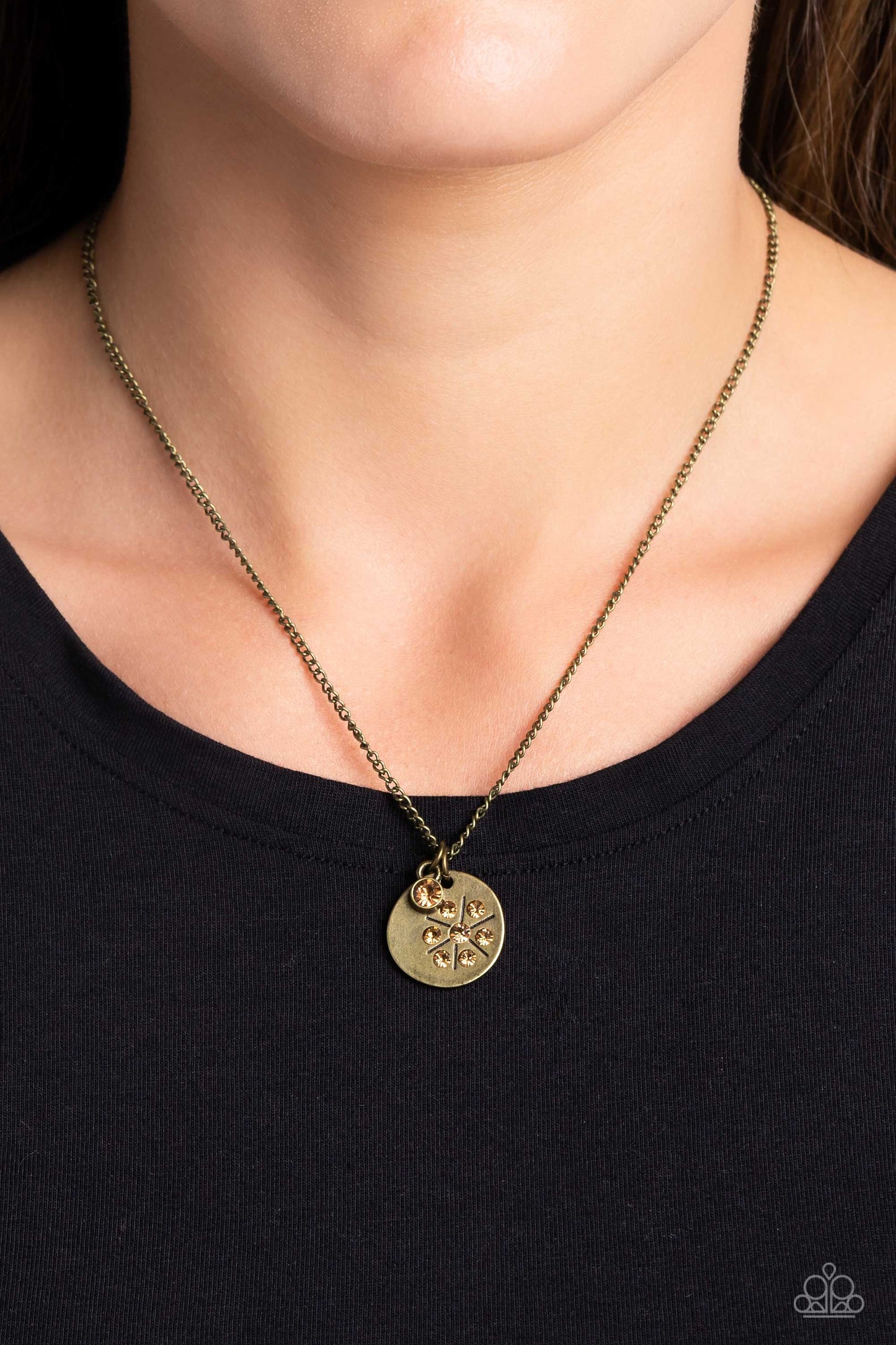 Dandelion Delight - Brass Necklace