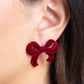 Dapper Dedication - Red Earring