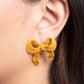 Dapper Dedication - Yellow Earring